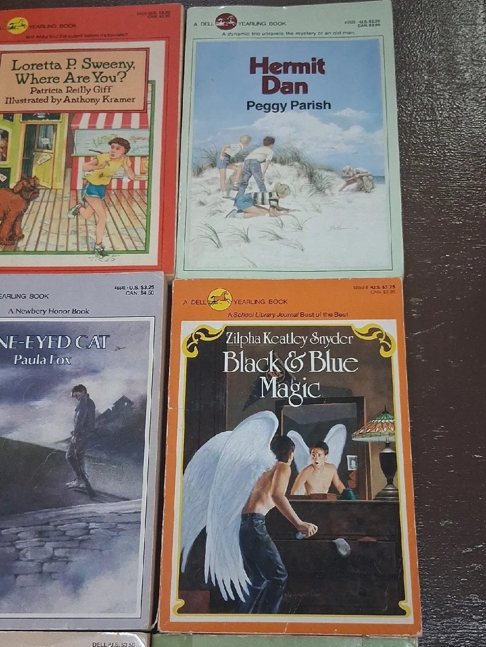 vintage paperbacks, Dell‎ Yearling publishing line popular in the 80s & 90S